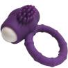 Anillo vibrador Armony Power O morado, en ángulo con la parte de relieves
