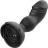 Plug anal vibrador Armony Bloom negro, base con forma de rosa