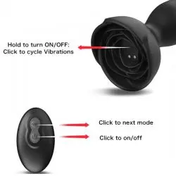 Armony - extreme a bloom rosa vibrador & plug anal control remoto negro