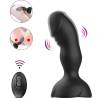 Plug anal vibrador Armony Bloom negro, con el mando a distancia