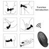 Plug anal vibrador Armony Bloom negro, esquemas de funciones y mando