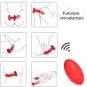 Armony - extreme a bloom rosa vibrador & plug anal control remoto rojo - 5