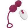 Armony - blossoms pesas vaginales vibrador control remoto 10 vibraciones rojo oscuro - 2