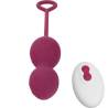 Armony - blossoms pesas vaginales vibrador control remoto 10 vibraciones rojo oscuro - 3