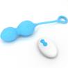 Armony - blossoms pesas vaginales vibrador control remoto 10 vibraciones azul - 2