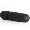Minimasajeador Armony YourMagic negro de silicona, tumbado de lado