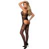 Bodystocking negro Subblime abierto por detrás