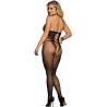 Bodystocking Espalda Abierta Negro Subblime, de espaldas