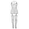 Bodystocking Brillante con Medias Subblime, la prenda sola, de frente