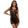 Subblime - 952167 bodystocking de rejilla corto elstico negro talla única - 5