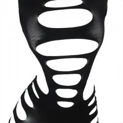 Subblime - 952266 bodystocking de rejilla elstico manga larga negro talla única Subblime - 952266 bodystocking de rejilla elstico manga larga negro talla única