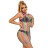 Subblime - 952341 bodystocking de rejilla arcoiris talla única - 4