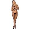 Bodystocking Subblime de Rejilla Abierto con Top, de frente con adornos en el pecho