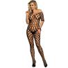 Bodystocking Hombros al Aire Negro Subblime, de frente con hombros descubiertos