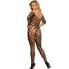 Bodystocking Hombros al Aire Negro Subblime, de espaldas