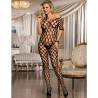 Bodystocking Hombros al Aire Negro Subblime, de frente en interior