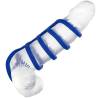 Admiral Xtreme Cock Cage colocada en un pene de muestra