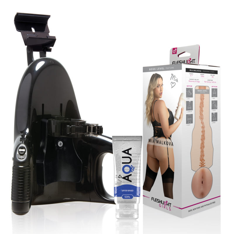 Fleshlight - mia malkova boss level + universal launch + lubricante aqua quality 50 ml Fleshlight - mia malkova boss level + universal launch + lubricante aqua quality 50 ml
