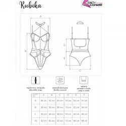 Livco corsetti fashion - rubika lc xg079 body con gargantilla negro s