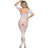 Bodystocking blanco Subblime visto por detrás