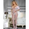 Bodystocking blanco con manga corta Subblime en un dormitorio
