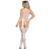 Bodystocking blanco Subblime abierto por detrás