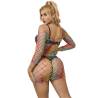 Subblime - 952426 bodystocking de rejilla manga larga arcoiris talla única - 3