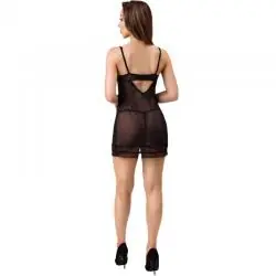 Livco corsetti fashion - tiana lc 20208 camisa + tanga negro s/m