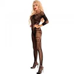 Livco corsetti fashion - monata lc 17325 bodystocking crotchless negro s/l