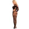 Bodystocking de manga larga Livco Corsetti Monata, modelo de espaldas y lado