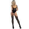 Bodystocking con liguero Livco Corsetti Ottanita, modelo de espaldas