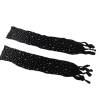 Subblime - 952174 bodystocking de rejilla con guantes y diamantes negro talla única - 5
