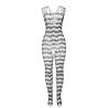 Subblime - 951696 bodystocking crotchless de rejilla con tiras en hombros negro talla única - 4