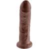 King cock 8" pene color marron 20.3 cm - 1