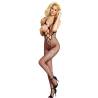 Bodystocking Halter Copas Abiertas Subblime, de frente