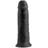 King cock 10" pene color negro 25.4 cm - 1