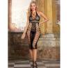 Vestido Largo de Rejilla Negro Subblime Talla Única, de frente en interior