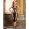 Vestido Largo de Rejilla Negro Subblime Talla Única, de frente, otra toma en interior