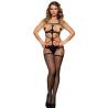 Bodystocking de Tiras con Copas Abiertas Subblime, de frente con las copas abiertas