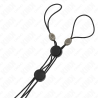 Kink - pinzas para pezones detalle rosa con elástico negro - 4