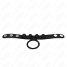 Kink - anillo pene cuero 3.5 cm con cierre a presión 23 x 2 cm - 3