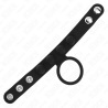 Kink - anillo pene cuero 3.5 cm con cierre a presión 23 x 2 cm - 4