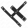 Kink - anillo jaula pene cuero con divisor de bolas ajustable - 4