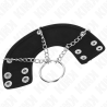 Kink - anillo pene 4 cm cadena 7 cm metal con cinturón polipiel - 4