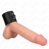 Kink - anillo pene cuero con cierre a presión 18 x 5 cm - 1