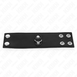 Kink - anillo pene cuero con cierre a presión 18 x 5 cm