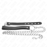 Kink - anillo pene cuero con correa 21.5 x 2 cm y cadena metal 60 cm - 4
