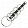 Kink - 5 anillos pene metal 3.2 cm a 5 cm conectados por polipiel - 4
