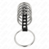 Kink - 7 anillos pene metal 3.2 cm a 5 cm conectados por polipiel - 3