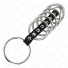 Kink - 7 anillos pene metal 3.2 cm a 5 cm conectados por polipiel - 4